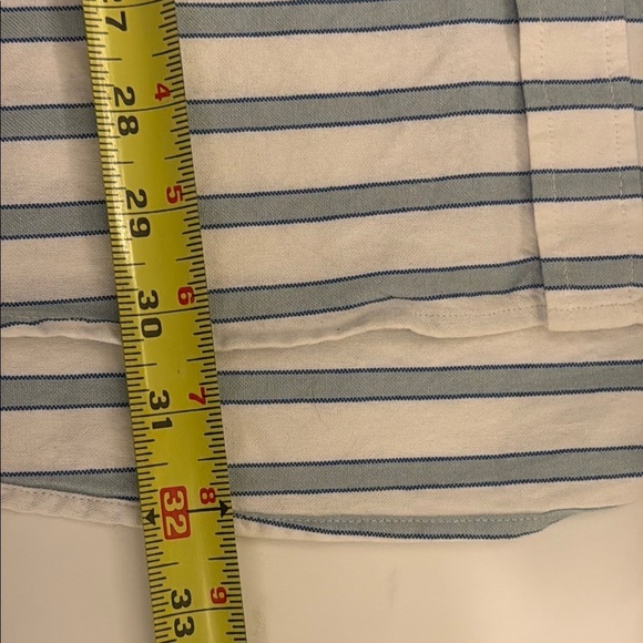 Quiksilver Blue & White 100% Cotton Button Down Shirt #207 - Picture 9 of 9